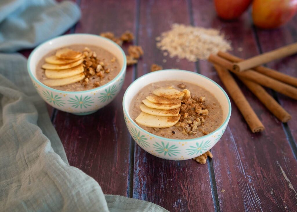 porridge-pomme-cannelle-vegan